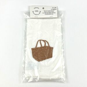 Vintage Dresden, Ohio Longaberger Basket White Towel | Classic Gifts #144219